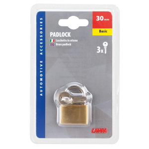 Basic, lucchetto in ottone - 30 mm