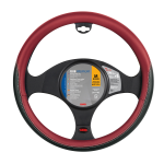 CLUB, COPRIVOLANTE IN TPE - M - Ø 37/39 CM - NERO/ROSSO LAMPA