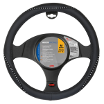 COPRIVOLANTE NERO SIMILPELLE MERILYN CRISTALLI CHIARO DIAM. 37/39cm. LAMPA 33135