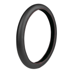 Skin-Cover, coprivolante elasticizzato in Skeentex - Nero/Rosso - M - Ø 38/40 cm