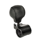 Pomello per volante in pelle, manopola sterzo universale max 30mm nero