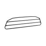 GRIGLIA DIVISORIA IN ACCIAIO, PREMIUM GUARD - TYPE 3 - 1050X280 MM