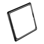PORTATARGA CORNICE PER MOTO MOTORE SCOOTER NERO IN ACCIAIO TARGA 185x185 mm