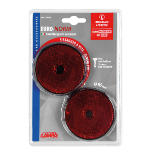 Catarifrangenti rotondi - Ø 65 mm - Rosso