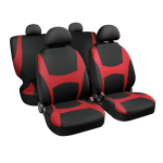 Capri, set fodere coordinate - Nero/Rosso