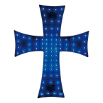 Croce a Led 24V - Blu