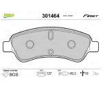 Pattini Freno Anteriore Valeo 301464 Citroen C2 C3 I II DS3 Peugeot 206 207 208