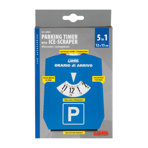 2 in 1, raschiaghiaccio a tre lati con disco orario - 120x155 mm