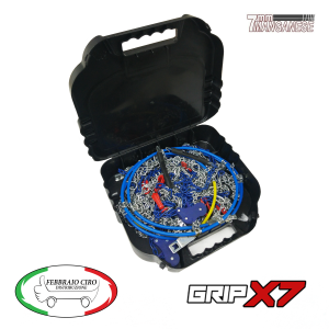 GRIPX7 - Catene Neve 7mm Omologate TÜV e GS Gruppo 90, Lega Acciaio al Manganese