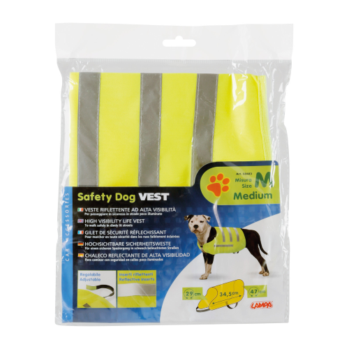 Dog Safety vest, veste riflettente ad alta visibilità - M