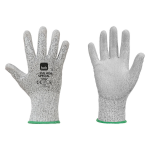 Guanti poliestere/polietilene '350 hob special' tg. 9 - colore grigio (12 coppie