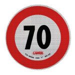 Contrassegno limite velocità - 70 Km/h