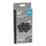 Black Nut Caps, 20 copribulloni in ABS - Ø 17 mm