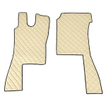 Coppia tappeti in Skeentex - Panna - compatibile per Scania L Serie 4 (02/95>09/04)