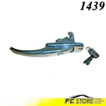 Maniglia Destra/Sinistra Cromata Adatta Per Fiat 600 E Con Chiave