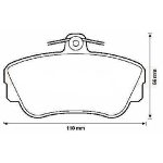 PASTIGLIE PATTINI FRENO ANT.VOLVO 440 K VOLVO 460 L VOLVO 480 E 3344061.1 BENDIX