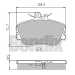 PASTIGLIE PATTINI FRENO ANT. MERCEDES-BENZ CLASSE C CLASSE C T-Model 0024202120