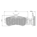 PASTIGLIE PATTINI FRENO ANT. NISSAN ALMERA II PRIMERA PRIMERA Hatchback
