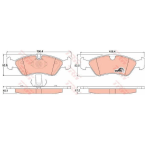 PASTIGLIE FRENO ANT. OPEL ASTRA F CALIBRA A COMBO KADETT E VECTRA A B GDB1300