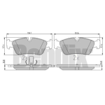 PASTIGLIE FRENO ANT. BMW SERIE 3 - 3 Cabriolet 3 Compact 3 Coupé 3 Touring Z3 Z4