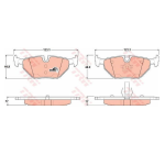 PASTIGLIE FRENO POST. ALPINA ROADSTER S BMW SERIE 3 MG MG ZT ROVER 75 SAAB 9-5