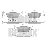 PASTIGLIE FRENO ANT. TOYOTA AVENSIS AVENSIS Liftback AVENSIS Station wagon
