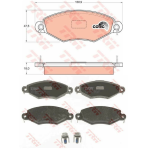 PASTIGLIE PATTINI FRENO ANTERIORE PEUGEOT 206 PEUGEOT 306 425204 425191 42532