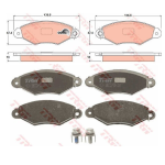 PASTIGLIE PATTINI FRENO ANT. CITRO? XSARA RENAULT KANGOO KANGOO Express