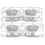 PASTIGLIE FRENO ANT. CHEVROLET CORSA OPEL ASTRA G G Cabriolet G Coupé G CLASSIC