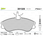 PASTIGLIE FRENO ANT. CITRO? BERLINGO XSARA PEUGEOT 306 RANCH Combispace 301326