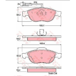 PASTIGLIE FRENO ANTERIORI ALFA ROMEO 156 (932) 156 Sportwagon 71753044 71713144