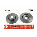 Dischi Freno Anteriori TRW Alfa Romeo 147-156-164-GT-GTV-Spider Fiat Croma