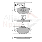 PASTIGLIE FRENO ANT. ALFA ROMEO 147 156 156 Sportwagon LANCIA LYBRA LYBRA SW