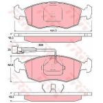 PASTIGLIE FRENO ANT. FIAT PALIO Weekend (178_) 1.2 1.6 16V 1.9 D 9947954 GDB1341