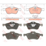 PASTIGLIE FRENO ANT. MINI MINI (R50, R53) Cooper Cooper S One One D Works