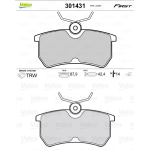 PASTIGLIE FRENO POST. FORD FIESTA V VI FOCUS FOCUS Tre volumi FOCUS Turnier