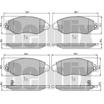 PASTIGLIE FRENO ANT.FORD TRANSIT Autobus TRANSIT Furgonato Pianale piatto/Telaio