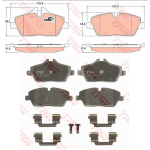PASTIGLIE FRENO ANT. BMW 1 (E81) BMW 1 (E87) 1 Cabriolet (E88) 1 Coup?E82)
