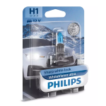 Lampada Lampadina Fari Auto Philips WhiteVsion Ultra H1 12V 55W 12258WVUB1