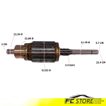 INDOTTO MOTORINO ALTERNATORE 12V FIAT 131 FORD FIESTA 1000  BOSCH 1004011003