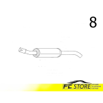 SILENZIATORE POSTERIORE OPEL KADETT C CITY KADETT C COUPE' 854732