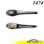 Maniglia Porta Senza Chiavi Verniciata Nera Adattabile Fiat 238 E