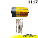 Kit 4 Candelette Bosch 0250202020 PEUGEOT 106 206 306 Fiat Scudo I Nissan Micra