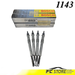 Candelette Bosch  0250202048 Citroen C4 C5 C8 Jumper Fiat Scudo Ford C-Max Focus