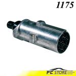 Spina 7 Poli 24V Alluminio Iso 1185 Attacchi lamellari da 6,3mm