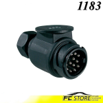 SPINA RIMORCHIO 12V 13 POLI-PLASTICA DIN 72570