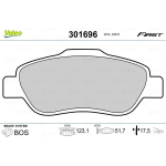 VALEO 301696 Kit pastiglie freni per FIAT Panda II Hatchback (169)
