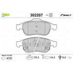 VALEO 302207 Kit pastiglie freni Assale Anteriore