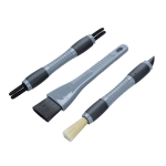 Kit 3 spazzole per pulizia interni auto