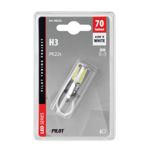 24/28V Hyper-Led 39 - 13 SMD x 3 chips - (H3) - PK22s - 1 pz - D/Blister - Bianco